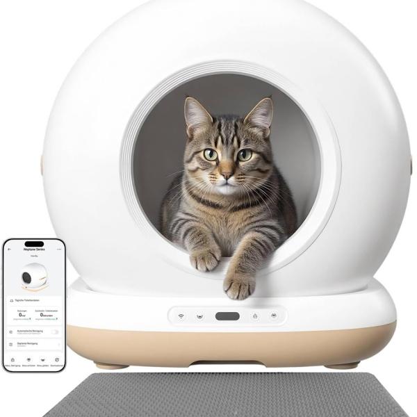 Caixa de Areia Auto Limpeza Neptune p/ Gatos (Branco) - ASTROPET