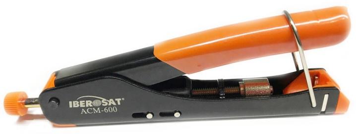Alicate Cravar Fichas Compressão RCA, BNC e F (RG6/58/59) - IBEROSAT