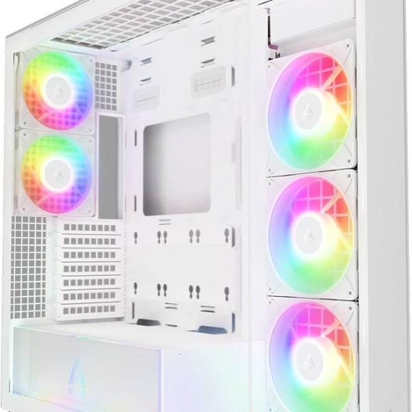 Caixa Extended - ATX Xtender Premium Tempered Glass ARGB White - ARCTIC