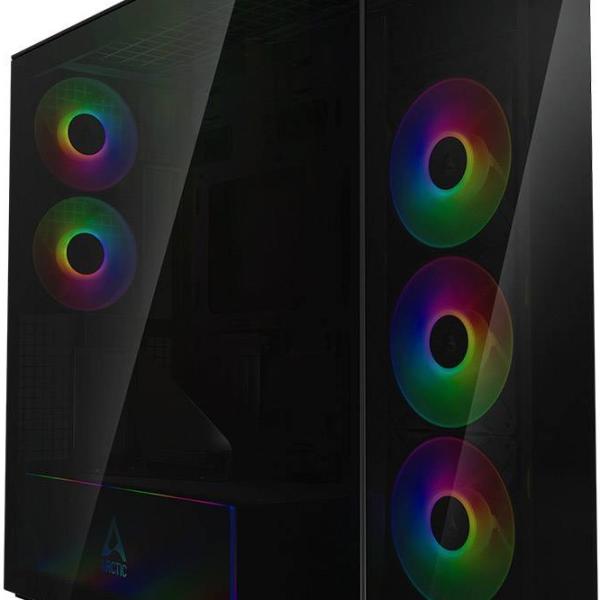 Caixa Extended - ATX Xtender VG Premium Tempered Glass ARGB Black - ARCTIC
