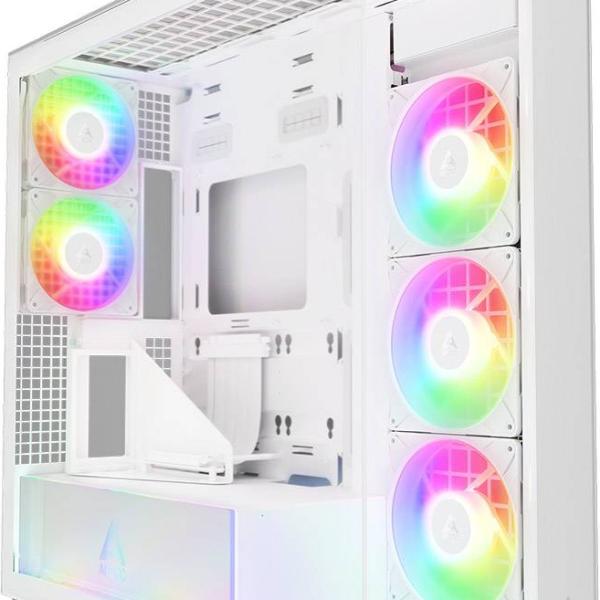 Caixa Extended - ATX Xtender VG Premium Tempered Glass ARGB White - ARCTIC