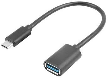 Cabo Adaptador USB - C Macho - USB - A Fêmea (15cm) - LANBERG