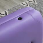 Marquesa de Massagem Dobrável Marquesa com Altura Ajustável 61 - 88 cm Desenho Ergonómico Fácil de Transportar 185x60 cm Roxo