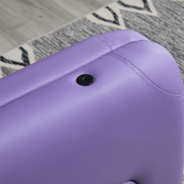 Marquesa de Massagem Dobrável Marquesa com Altura Ajustável 61 - 88 cm Desenho Ergonómico Fácil de Transportar 185x60 cm Roxo
