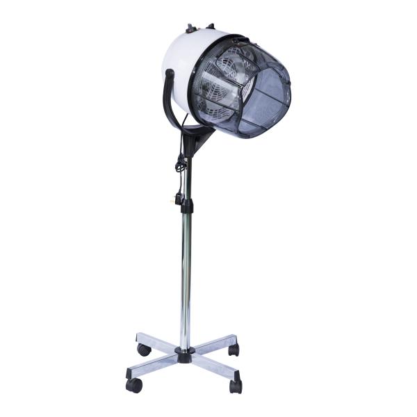 Secador de Cabelo de Coluna de Cabeleireiro com pé e viseira 1180 W potência 65x65x(115 - 165) cm Prata