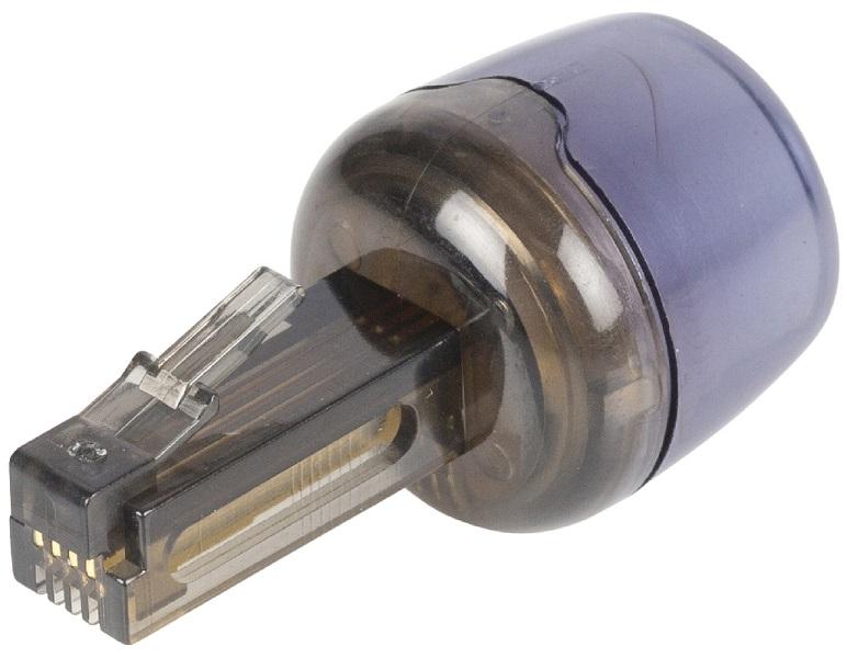 Adaptador Giratório RJ10 p/ Auscultador de Telefone