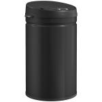 Balde de Lixo de Cozinha Automático 30 L em Aço Inoxidável Sensor Infravermelhos Fecho Automático 32x30,5x51 cm Preto