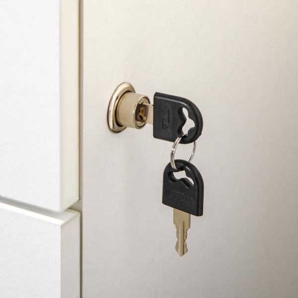 Bloco de Gavetas para Escritório Móvel de Arquivos com 3 Gavetas e Fechadura para Secretária Casa 40x40x61,5 cm Branco