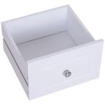 Armário Auxiliar Casa de Banho com 3 Gavetas Móvel de Armazenamento para Casa de Banho Dormitório 29,8x29,8x68,5 cm Branco
