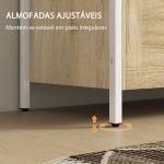 Baú de Armazenamento 95L Baú de Arrumação com Tampa Banco de Armazenamento com Dobradiça de Segurança 80x40x50 cm Madeira