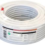 Bobine Cabo Coaxial RG6 Cobre Ø6,8mm Branco (20 mts) - NIMO