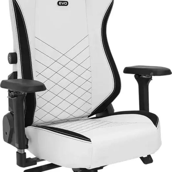 Cadeira Gaming Alegra Evo PU Leather Frost White - ALPHA GAMER