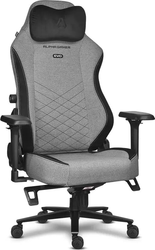 Cadeira Gaming Alegra Evo Fabric Smoke Grey - ALPHA GAMER