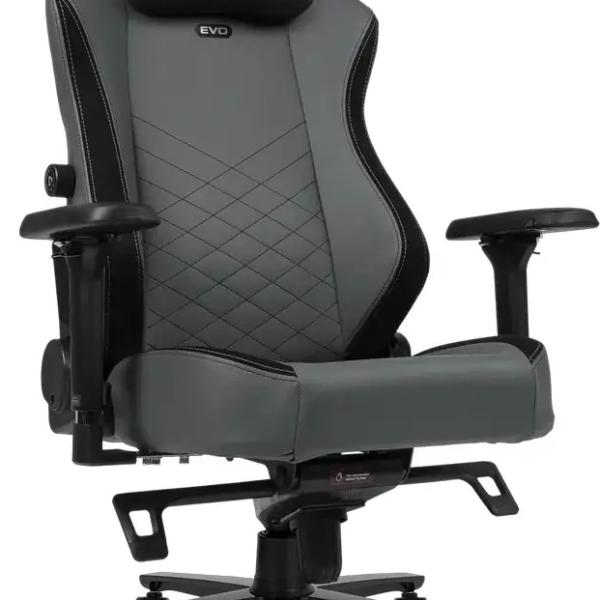 Cadeira Gaming Alegra Evo PU Leather Titanium Grey - ALPHA GAMER