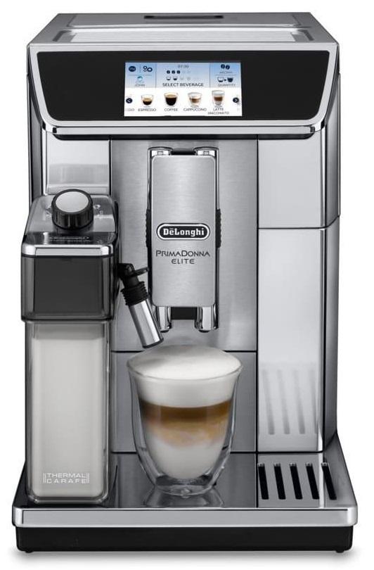 Máquina de Café Expresso Automática Prima Donna Elite ECAM 650.75.MS (Inox) - DELONGHI