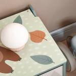 Baú de Brinquedos Organizador de Brinquedos para Crianças de 3 a 8 Anos com Estampado em Animaos 60x37x39 cm Verde