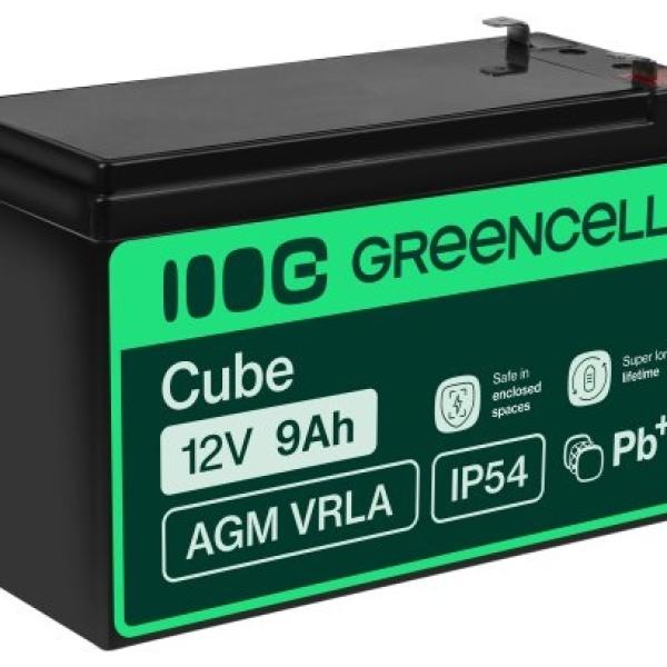 Bateria Chumbo AGM 12V 9Ah VRLA Deep Cycle - GREEN CELL