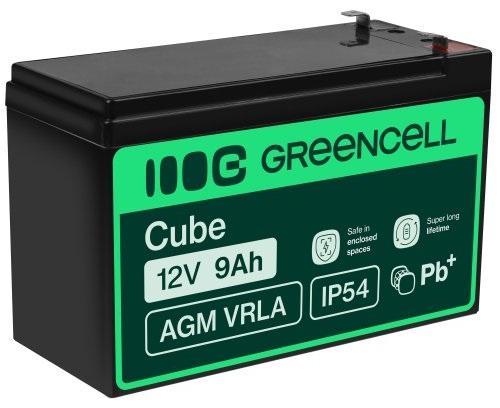 Bateria Chumbo AGM 12V 9Ah VRLA Deep Cycle - GREEN CELL