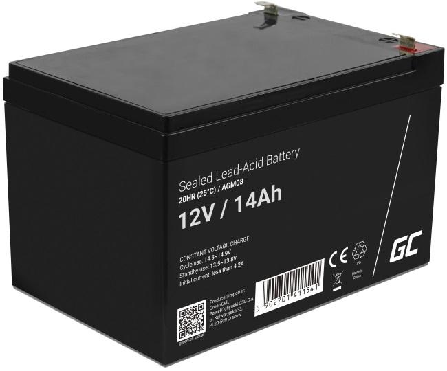 Bateria Chumbo AGM 12V 14Ah VRLA Deep Cycle - GREEN CELL