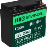 Bateria Chumbo AGM 12V 20Ah VRLA Deep Cycle - GREEN CELL