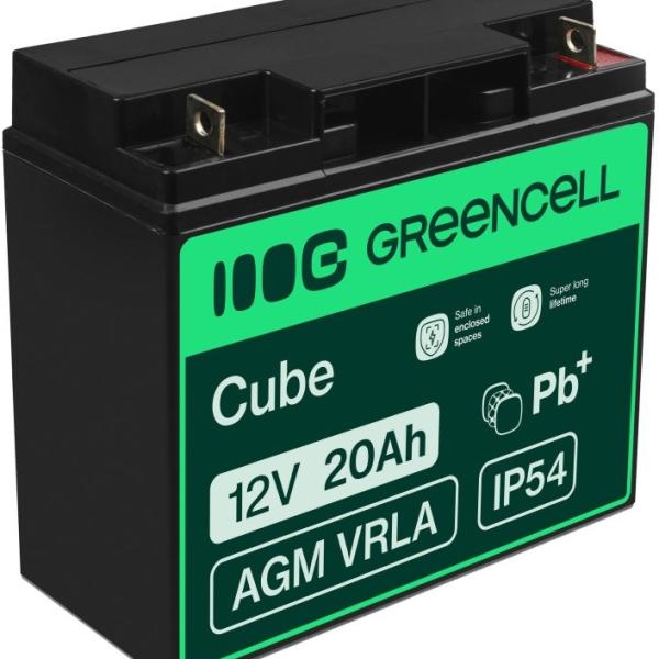 Bateria Chumbo AGM 12V 20Ah VRLA Deep Cycle - GREEN CELL