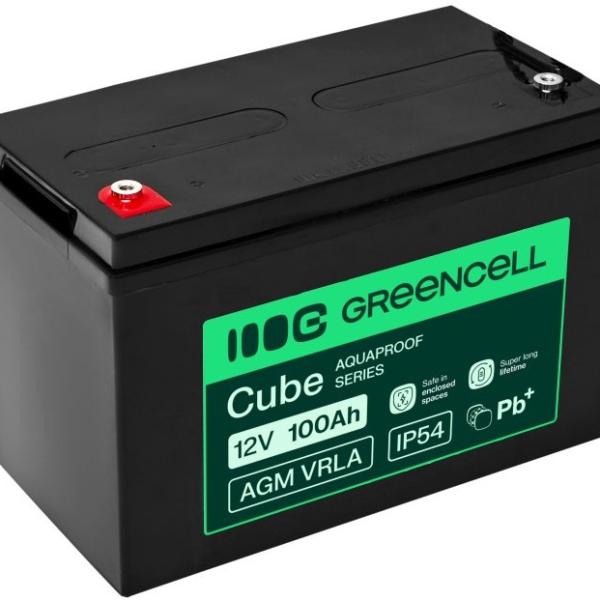 Bateria Chumbo AGM 12V 100Ah VRLA - GREEN CELL