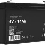 Bateria Chumbo AGM 6V 14Ah VRLA Deep Cycle - GREEN CELL
