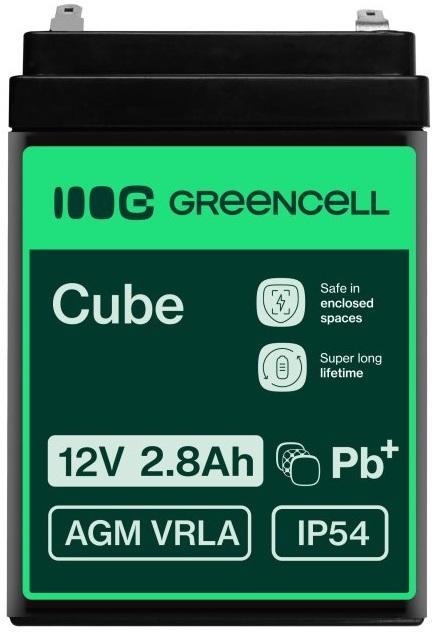 Bateria Chumbo AGM 12V 2,8Ah VRLA Deep Cycle - GREEN CELL