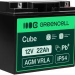 Bateria Chumbo AGM 12V 22Ah - GREEN CELL
