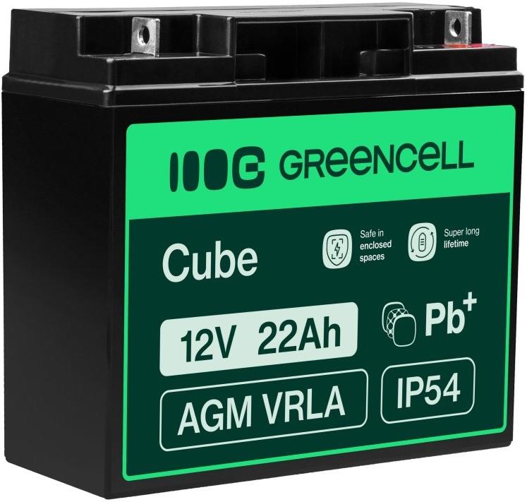 Bateria Chumbo AGM 12V 22Ah - GREEN CELL