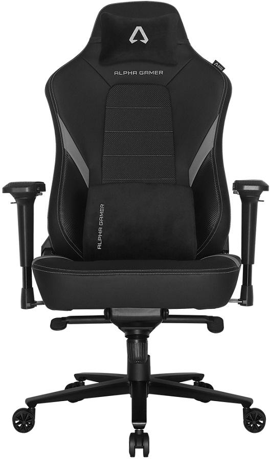 Cadeira Gaming Phenix PU Leather Preto/Cinza - ALPHA GAMER