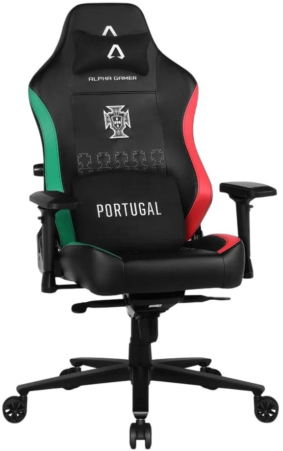 Cadeira Gaming Portugal 26 (Preto) - ALPHA GAMER