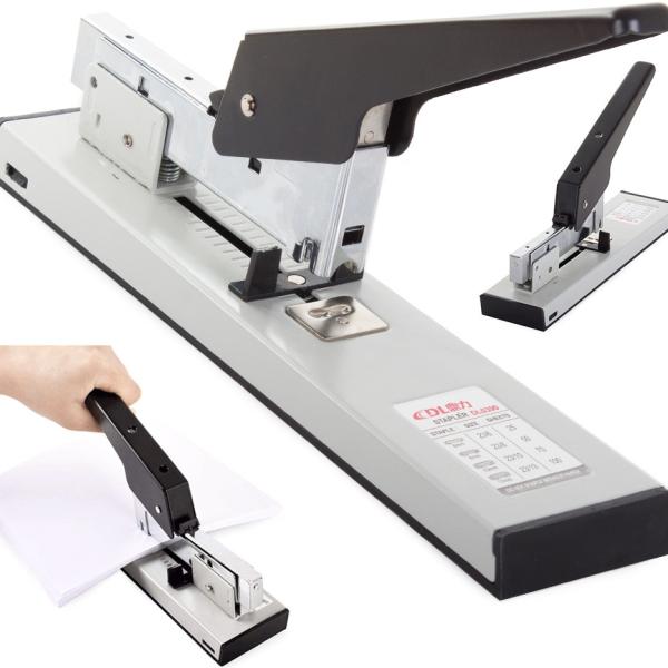 Agrafador de Papel de 100 Folhas (Cinzento/Preto)