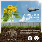 Horta Urbana Canteiro de Jardim em Aço com Luvas Incluídas, Floreira Retangular para Cultivo de Plantas e Flores para Terraço e Varanda Exterior 174x90x30 cm Cinzento