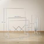 Estendal Vertical Dobrável de 3 Níveis Estendal de Aço Inoxidável com 3 Barras Ajustáveis e Extensíveis 4 Rodas 104 - 150x103x145 - 197 cm Prateado