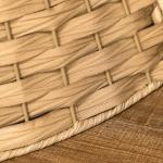Saia para Árvore de Natal Rústica com Design Entrançado e Cobre - pé Ø68x22 cm Natural