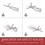 Árvore de Natal Artificial 120cm com 239 Ramas 27 Pinhas e 27 Frutinhas Folhas de PVC PE Base Dobrável e Suporte Metálico Decoração de Natal para Interiores Verde