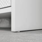 Móvel para Lavatório Pousar Moderno com Prateleira Anti - Tombo Carga 40 kg 60x30x60 cm Branco