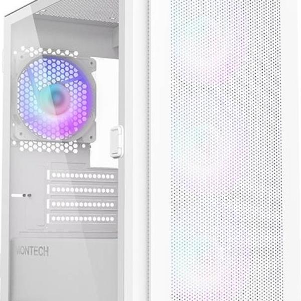 Caixa Micro - ATX AIR 100 ARGB Vidro Temperado (Branca) - MONTECH