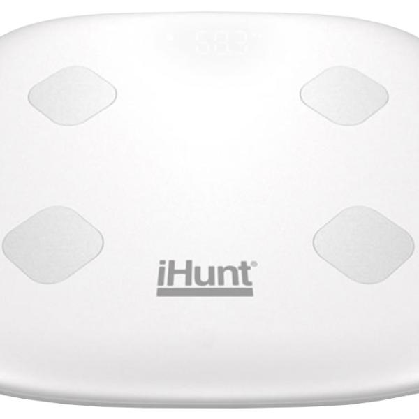 Balança de WC Digital LED Inteligente Wi - Fi (Branco) - iHUNT Air Weight