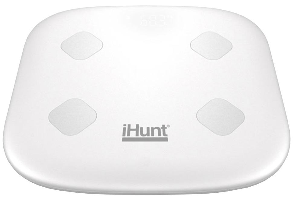 Balança de WC Digital LED Inteligente Wi - Fi (Branco) - iHUNT Air Weight