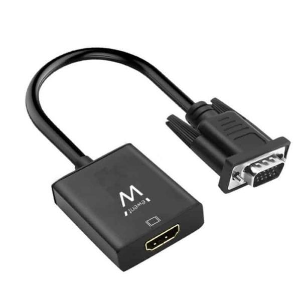 Adaptador Ewent Vga para Hdmi com Áudio EW9866 — Recondicionado