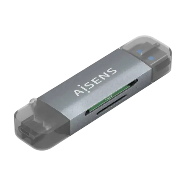 Leitor de Cartões USB - A e USB - C (SD, Micro SD, MMC, RS - MMC, Micro MMC) - AISENS