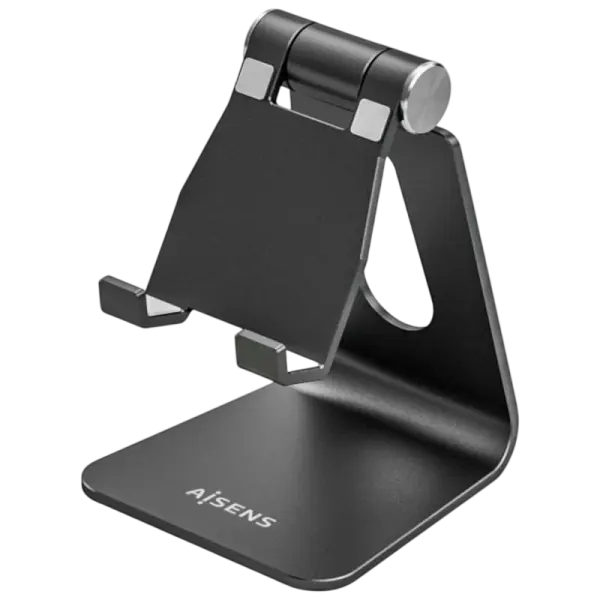 Suporte de Mesa M Ajustável p/ Smartphones/Tablet´s (Preto) - AISENS