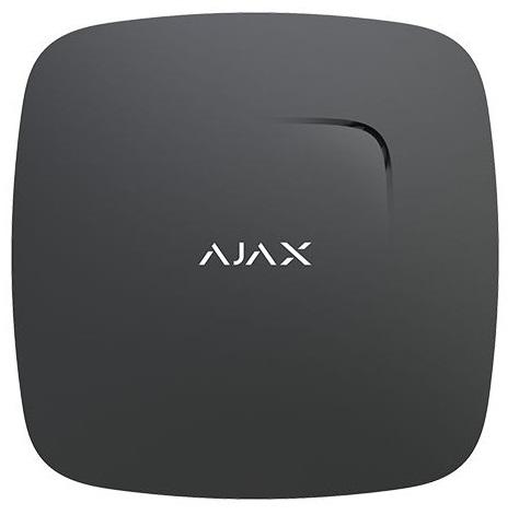 Detector de Fumo e Sensor de Temperatura s/ Fios 868MHz (Preto) p/ Alarme AJAX AJ - HUBKIT