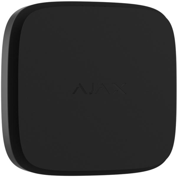 Detector de Fumo s/ Fios 868 MHz c/ Sensor de Temperatura e Sirene (Preto) - AJAX