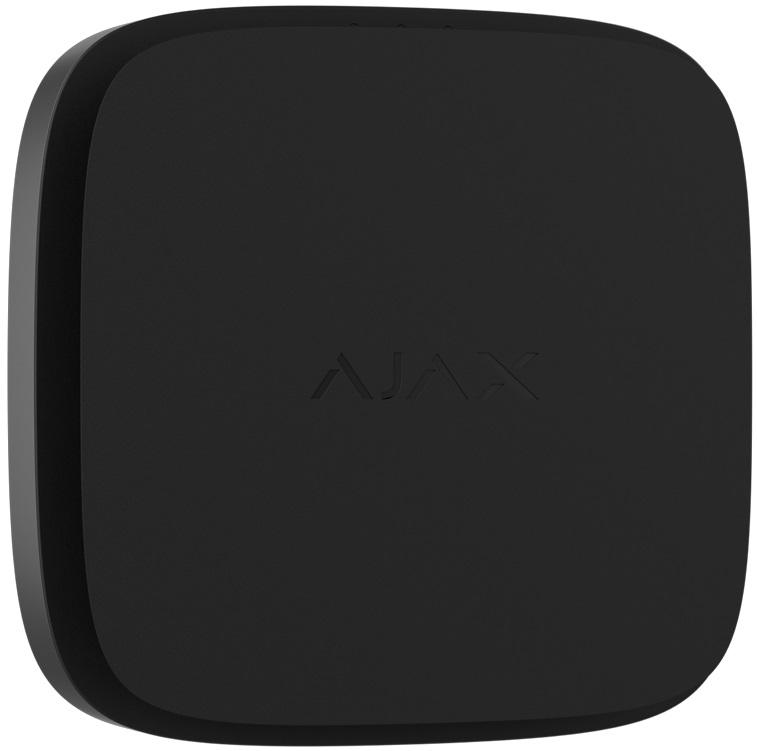 Detector de Fumo s/ Fios 868 MHz c/ Sensor de Temperatura e Sirene (Preto) - AJAX