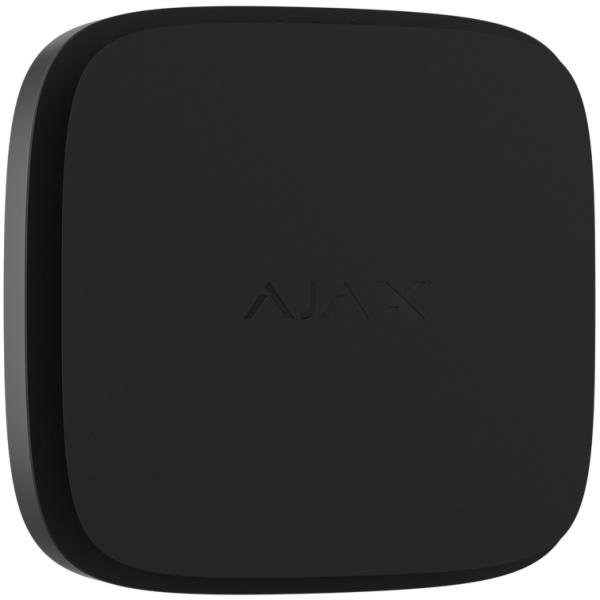 Detector de Fumo s/ Fios 868 MHz c/ Sensor de Temperatura e Sirene (Preto) - AJAX
