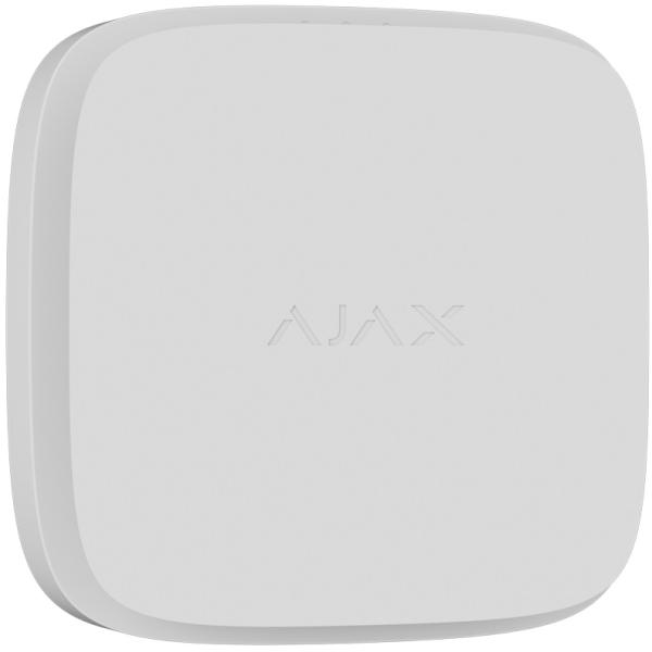 Detector de Fumo s/ Fios 868 MHz c/ Sensor de Temperatura e Sirene (Branco) - AJAX