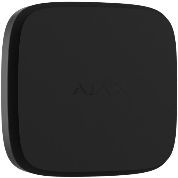 Detector de Fumo s/ Fios 868 MHz c/ Sensor de Temperatura e Sirene (Preto) - AJAX